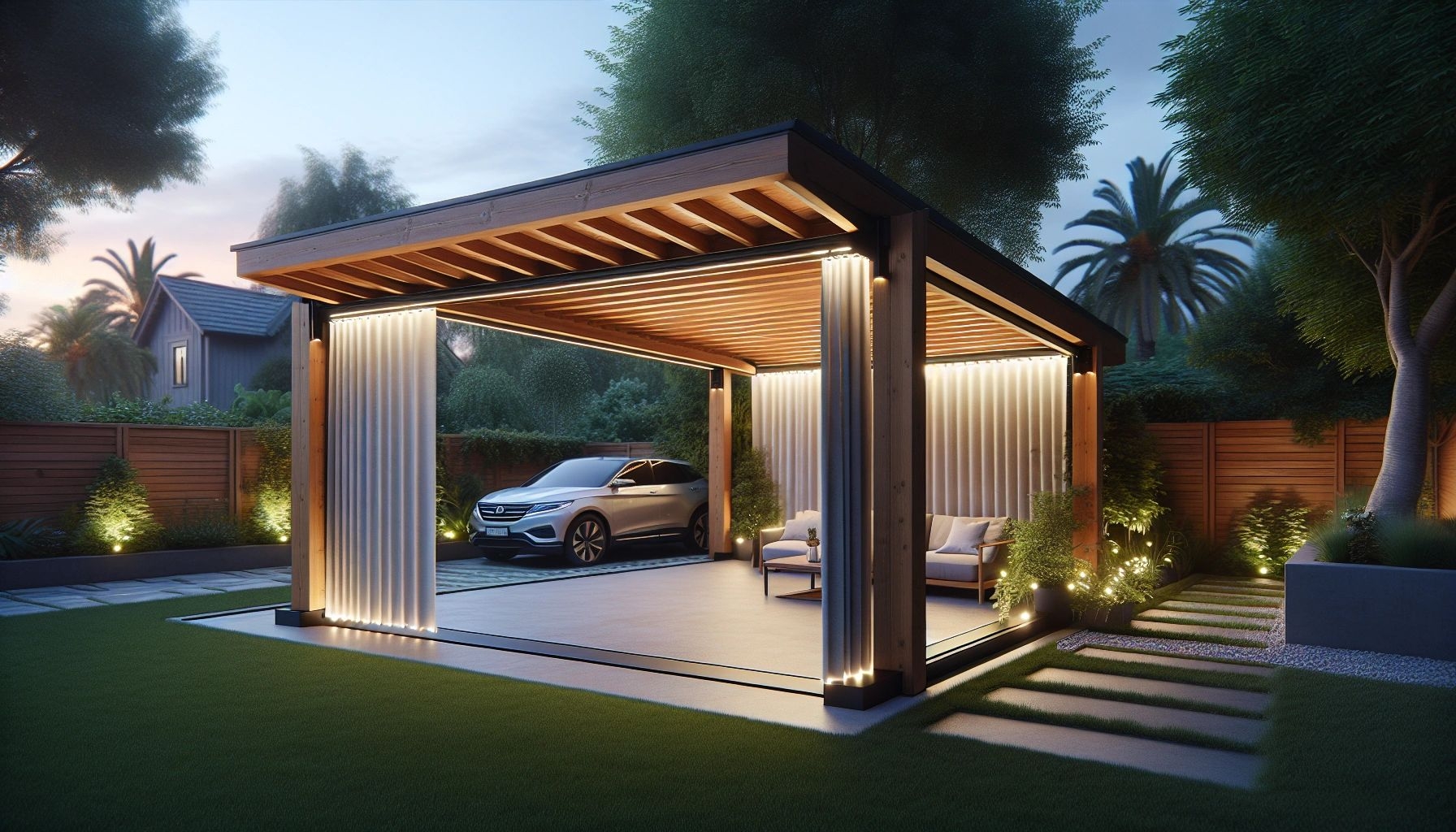 Carport en Corse
